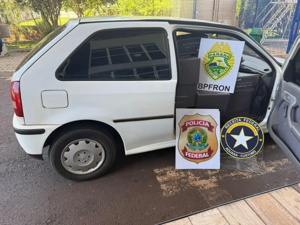 Apreensão de produtos descaminhados em Foz do Iguaçu