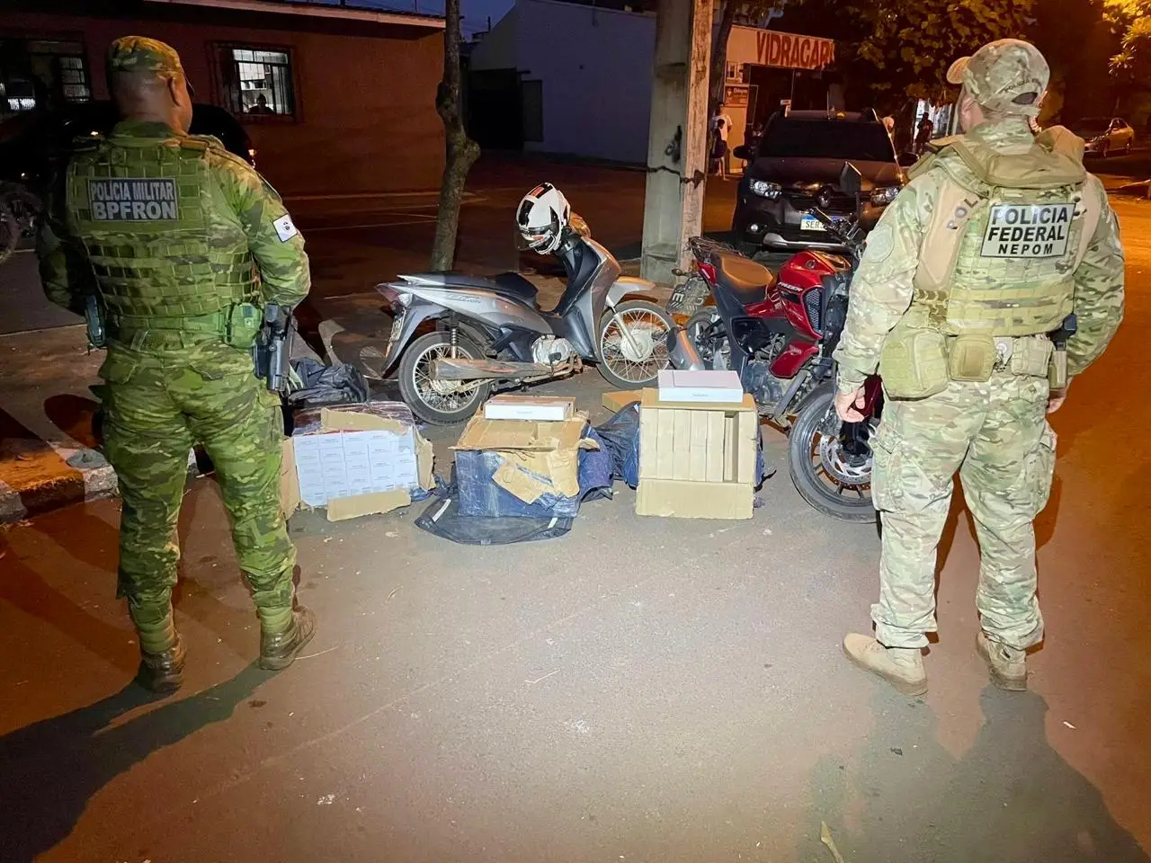 Apreensão de mercadorias descaminhadas em Foz do Iguaçu