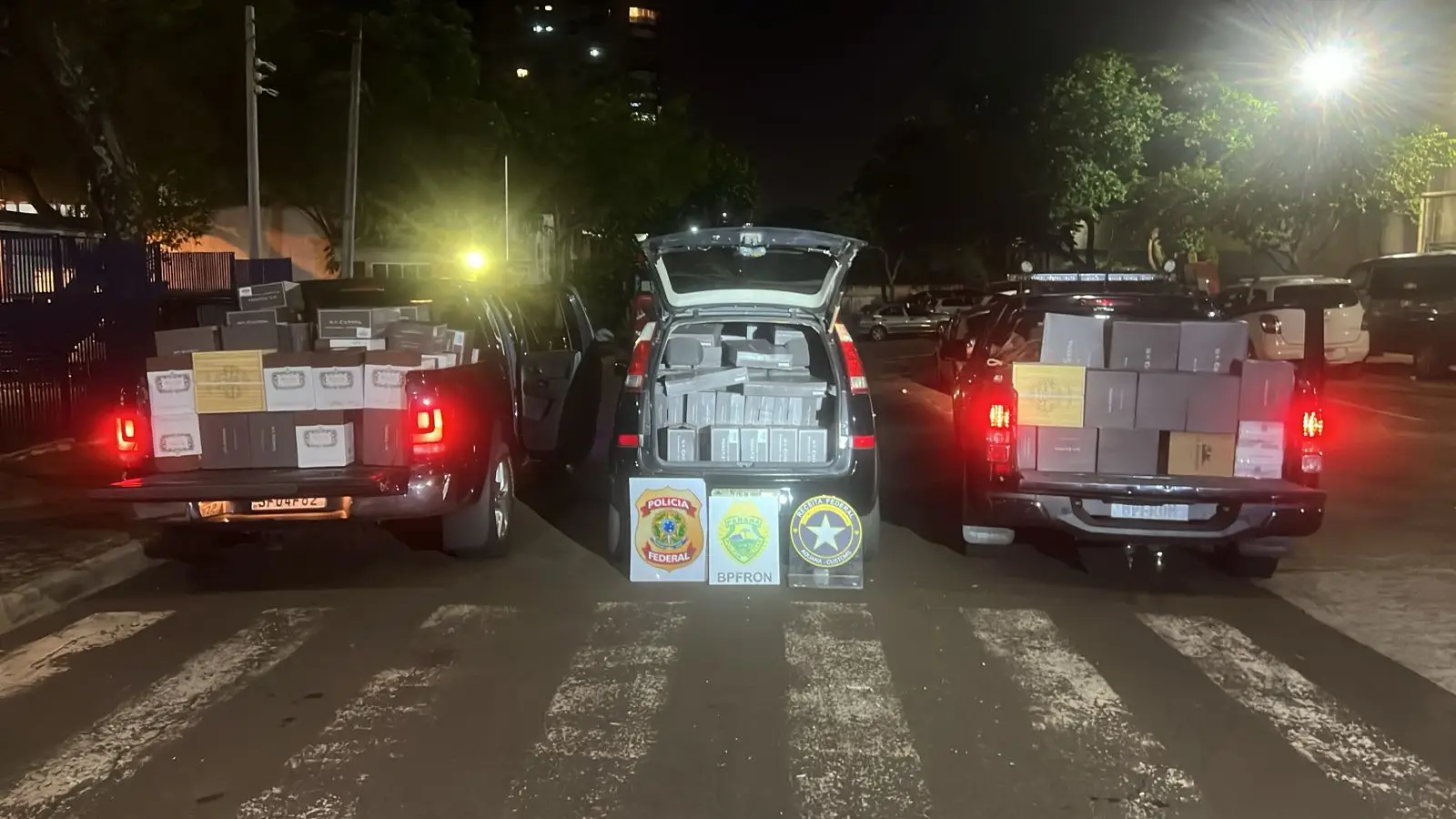 Apreensão de contrabando em Foz do Iguaçu