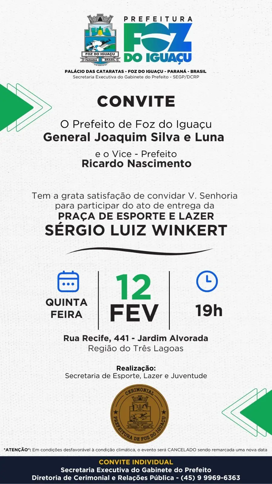 Praça de Esporte e Lazer Sérgio Luiz Winkert em Foz do Iguaçu