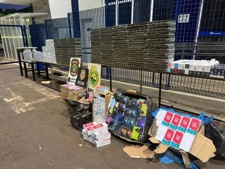 Apreensão de anabolizantes e cigarros eletrônicos em Foz do Iguaçu