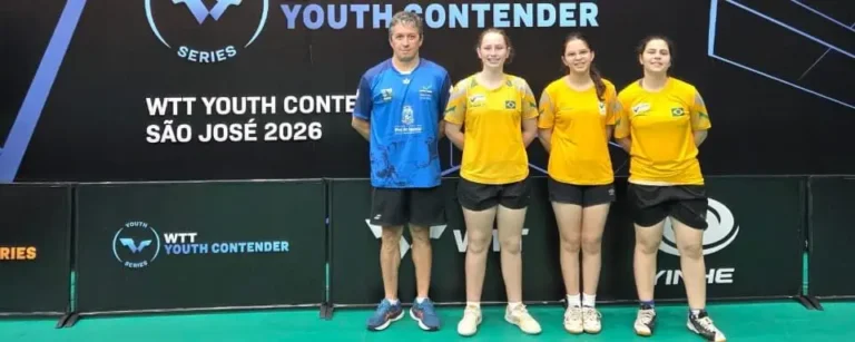Atletas de Foz do Iguaçu no WTT Youth Contender