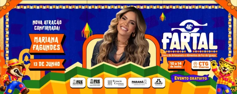 Mariana Fagundes é atração da 46ª Fartal em Foz do Iguaçu